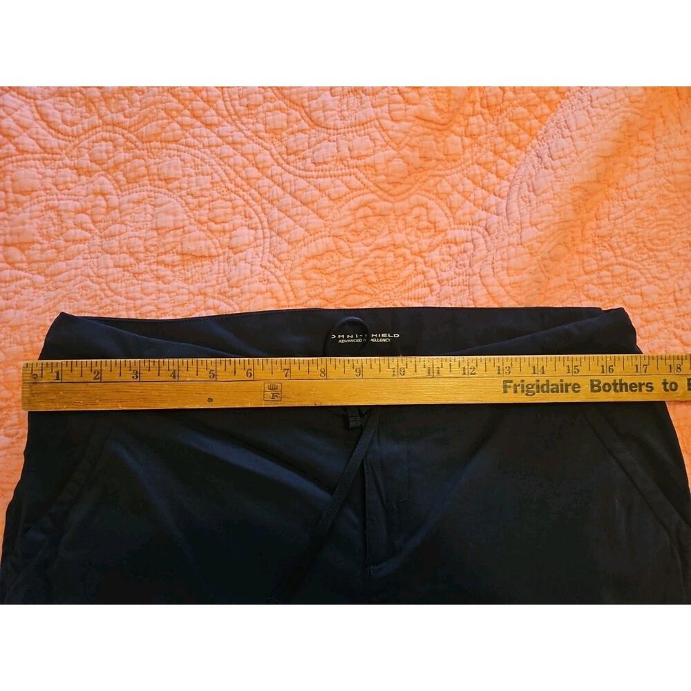 Columbia Women's 12/13 Cropped Pants Lightweight Black Polyester Omni-Shield - Picture 4 of 6